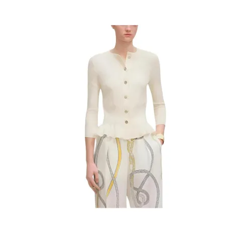 HERMES Свитер Женский Айвори Белый