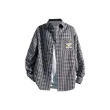 Клетчатый черный