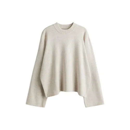 H&M Светлый Бежевый Смешанный Цвет Женский Свитер