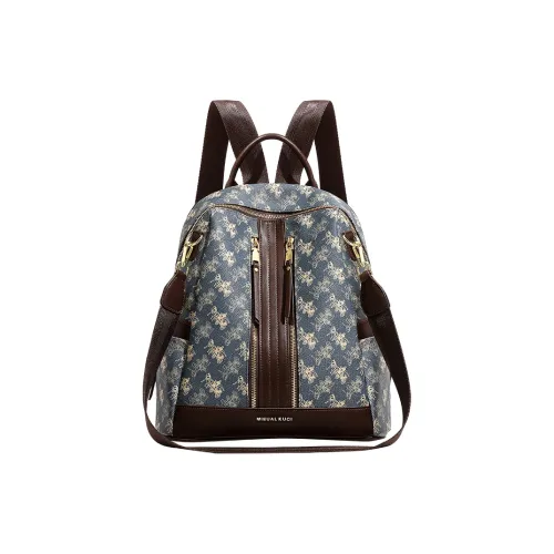 SMILE FOCUS ПВХ Рюкзак Стандартный Женский Синий