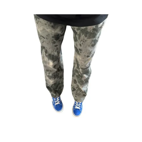 Songlan Мшисто-зеленые унисекс джинсы