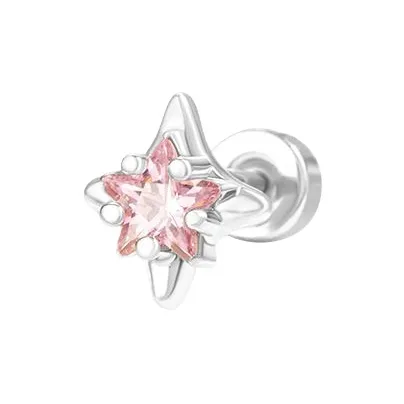 D.K.X Титановые стальные серьги-гвоздики женские