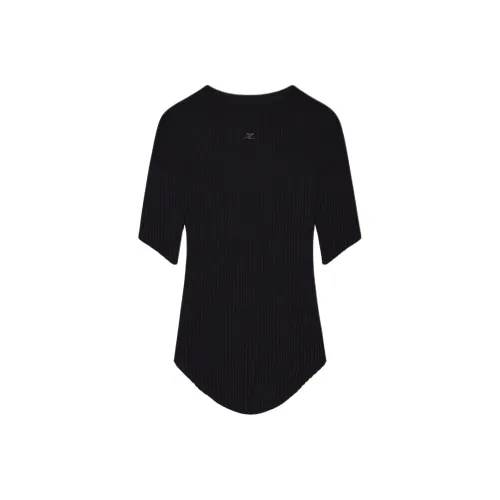 COURREGES FW25 Круглый Рيب Свитер Женский