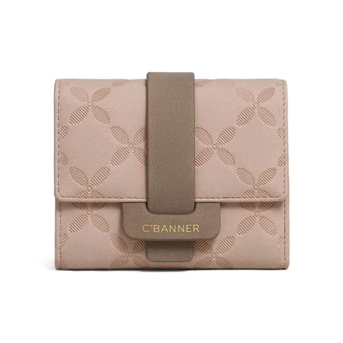 C°BANNER Синтетическая кожа Кошелек Стандартный Женский Зеленый Пастельно-розовый