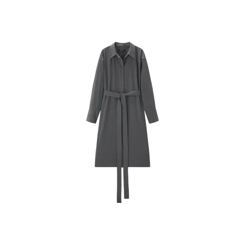 PEACEBIRD Длинное платье с длинными рукавами женское