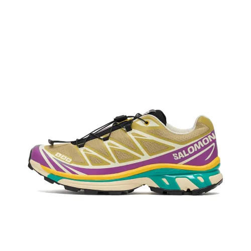 SALOMON XT 6 Low Топ Альпинизм Походная обувь Унисекс Коричнево-желтый