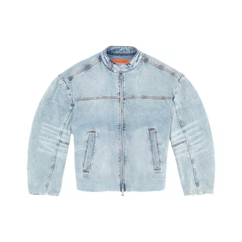 DIESEL SS24 Denim Jacket Women's Light Blue