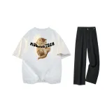 Свитшот Фотиния Серый + Черные Джинсы