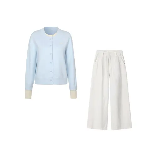 IQC Светло-синий и белый, женские повседневные костюмы