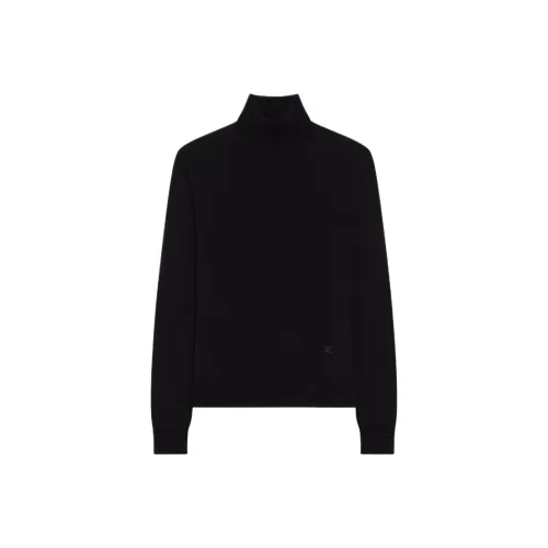 COURREGES FW25 Off Плечо Свет Шерсть Топ Свитер Унисекс