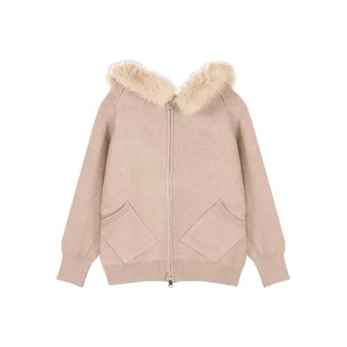 Mu Qingqing Бежевый Женский Трикотаж