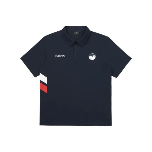 MALBON GOLF Морской Синий Мужская Поло