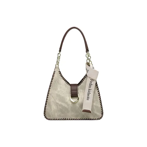 PESASRIE Сумка через плечо из микрофибры синтетическая кожа стандартная женская зеленая