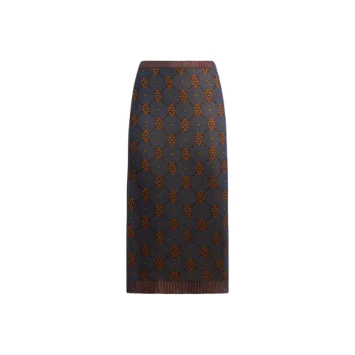 ETRO Синий Женские Вязаные Длинные Юбки