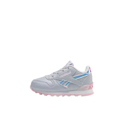 Reebok Classic Leather Low Топ Обувь для малышей Gray Infant And Toddler