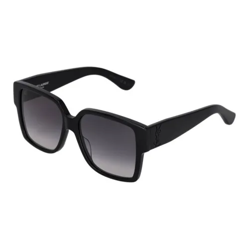 SAINT LAURENT Квадратные солнцезащитные очки Унисекс Черные