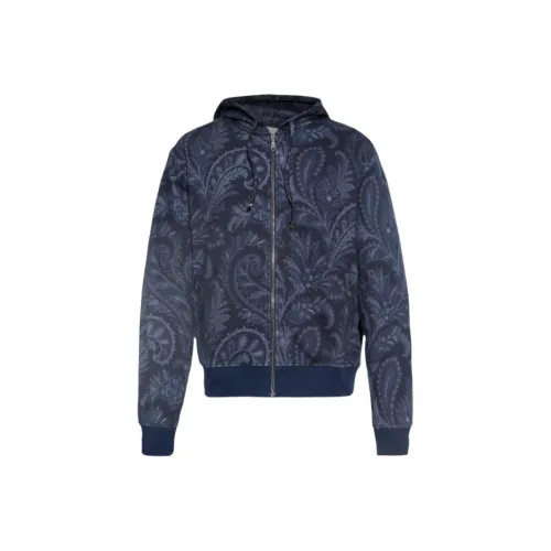 ETRO Мужские куртки морского синего цвета