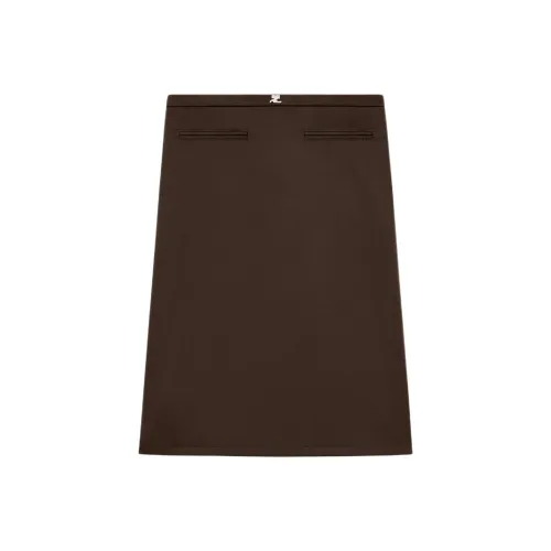 COURREGES FW25 INTERLOCK Трексуит Юбка Повседневная Длинная Юбка Женская