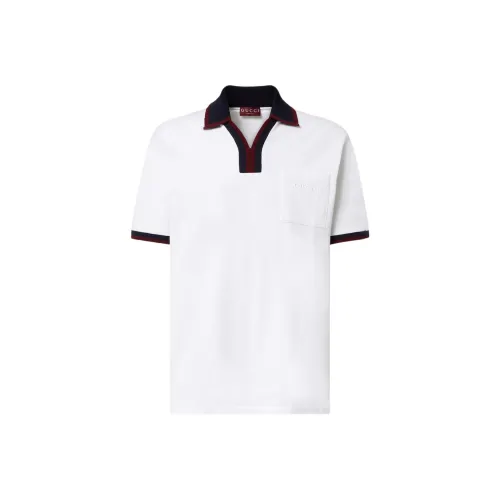 GUCCI Lido FW25 Поло Мужское Белое