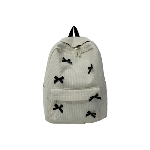 KOUDIXIONG Полиэстер Рюкзак Стандартный Подростки Белый Черный