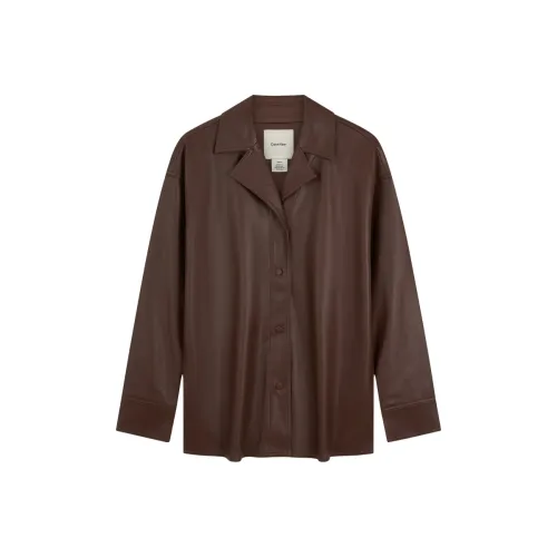 Calvin Klein X8E Какао-коричневый Женские Рубашки