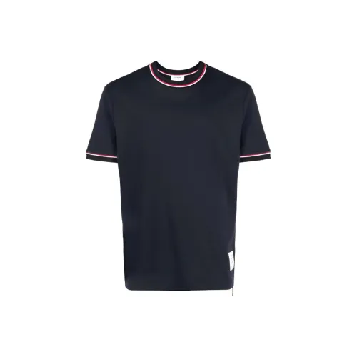 THOM BROWNE Мужские T-рубашки морского синего цвета