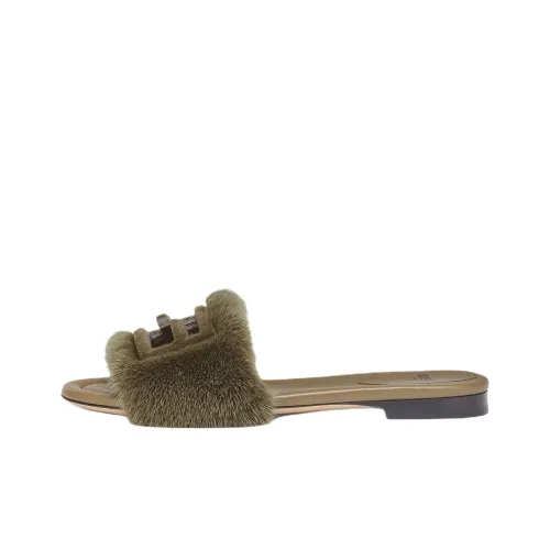 FENDI Baguette Слипоны Женские Зеленый