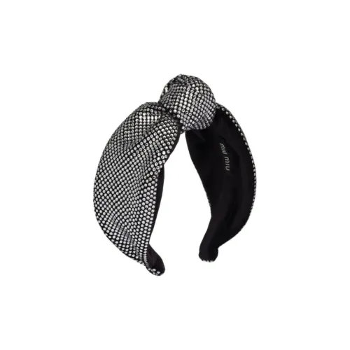 MIU MIU Тканевые ободки для волос Женские Черный