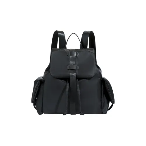 Dusen Kangaroo Нейлоновый Рюкзак Стандартный Женский Черный/Хаки