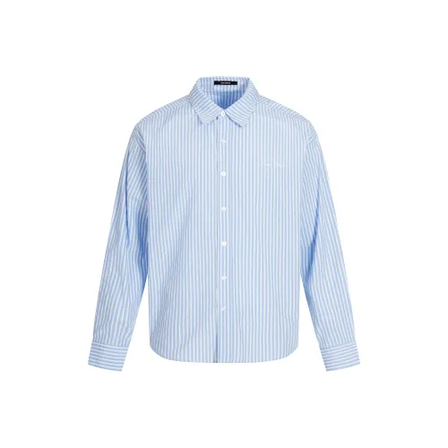 GBXM Синий с Белым Lettering Унисекс Рубашки