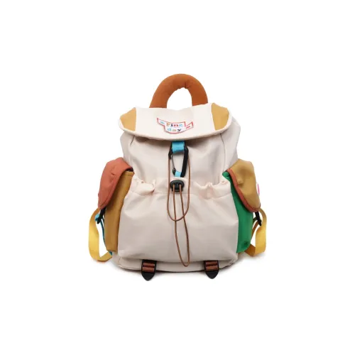 Meow In The Grass Ткань Рюкзак Стандартный Женский Многоцветный