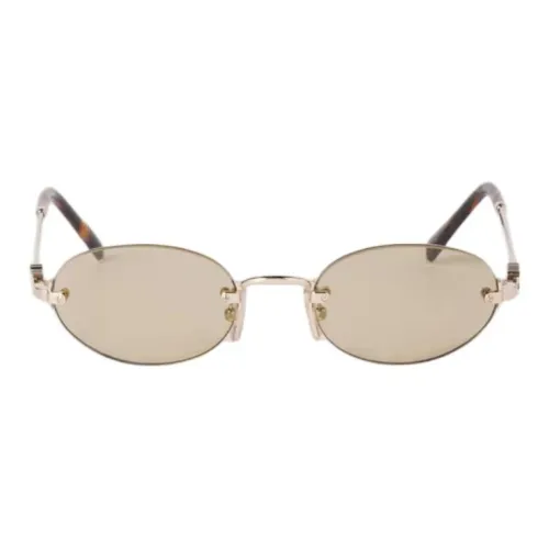 MIU MIU Круглые солнцезащитные очки Unisex Light Gold