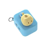 Веселье Plug Socket Кошка Брелок-Синий