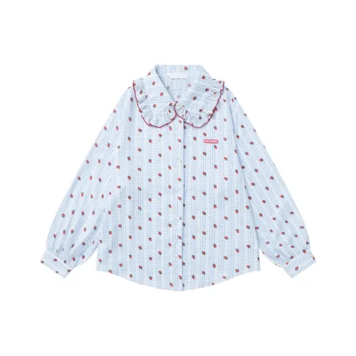 51XXHA Синий Унисекс Рубашки