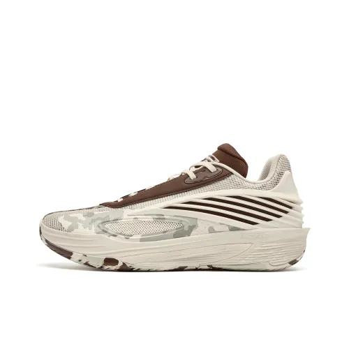 QIAODAN Кибер Wasteland Амортизация Сцепление Anti Twist Дышащий Slip-resistant Низкий топ Баскетбольные кроссовки Мужской Белый Умбра