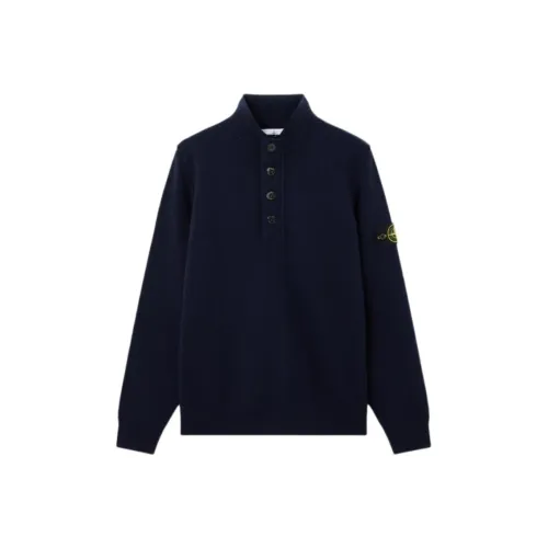 STONE ISLAND Морской синий Мужские свитеры
