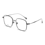 Черно-серебро [0 Степень Смола Защита от синего света Линзы]