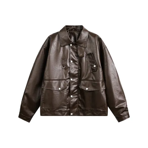 HYLHYL Темный кофейный унисекс куртки