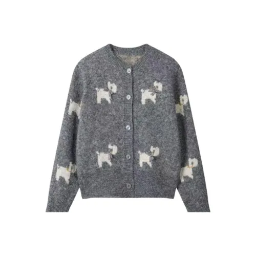 EMDPN Осенний Зимний Дизайн Супер Стильный Трикотажный Ткань Кардиган Топ Куртка Женская