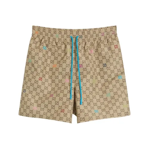 GUCCI FW25 Пляжные шорты Мужские Темно-коричневые