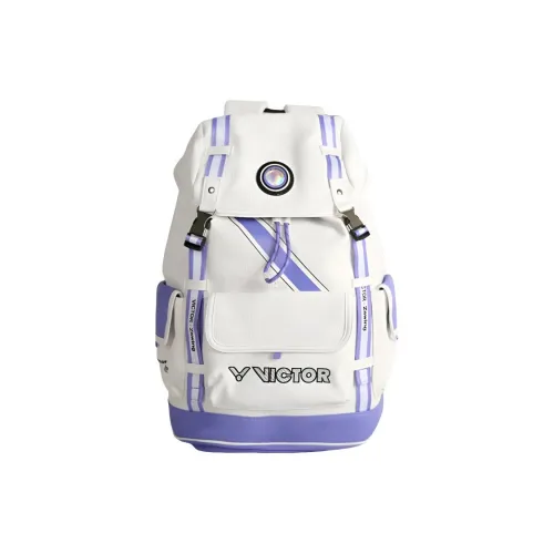 Victor ПУ (полиуретан) Рюкзак Унисекс Pearl White Peony Purple