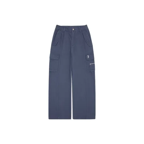 MLB Boston Red Sox Basic Collection 25FW Карго Брюки Женские Светлый Джинсовый