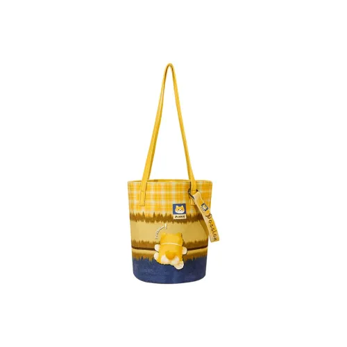 SHIJIA 320G Замша Техническая ткань Сумка через плечо Стандартная Женская Желтая