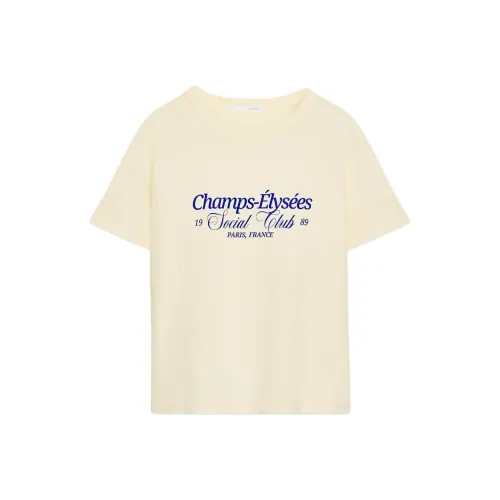 ZARA Желтые Женские T-рубашки