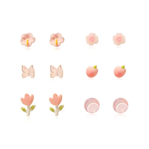 DVNRR Сплав Серьги-гвоздики Женские