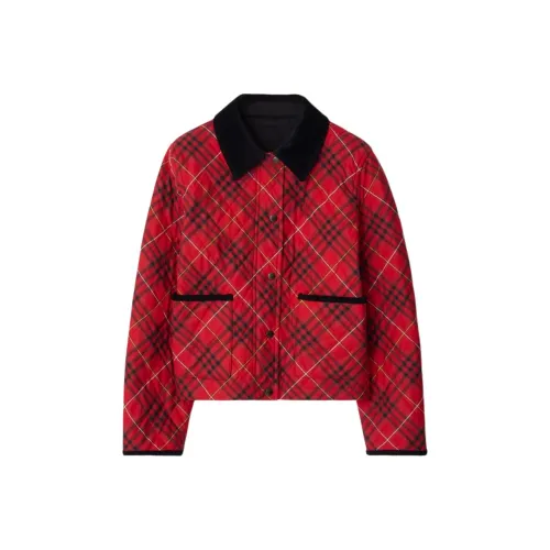Burberry Красный Женский Пуховик
