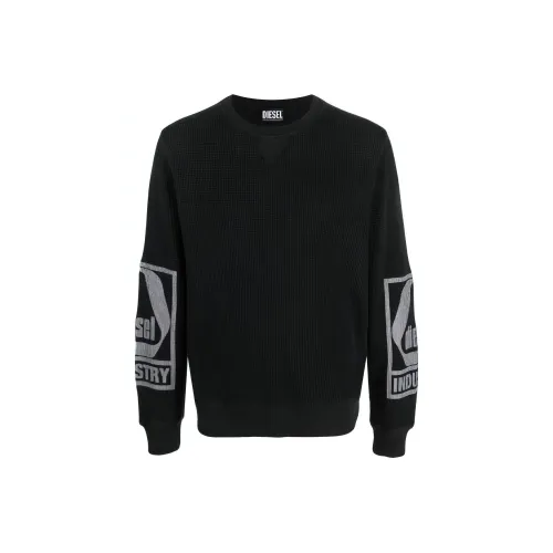 DIESEL Черные Мужские Свитшоты