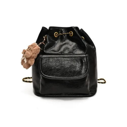 DIFFERENT FACES ПУ (полиуретан) Рюкзак Стандартный Женский Черный