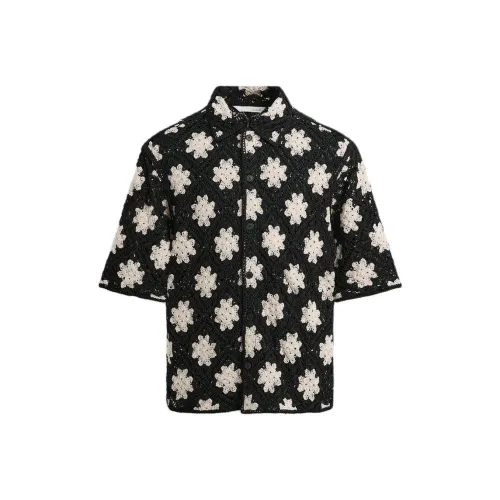 ZARA Белый/Черный Мужские Рубашки