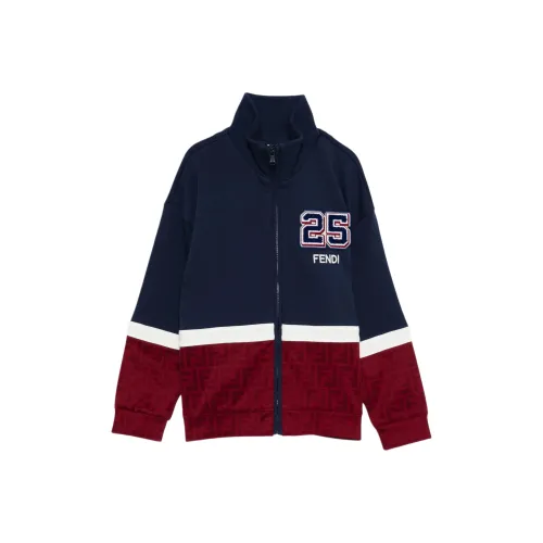 FENDI Темно-синий Kids Свитшоты